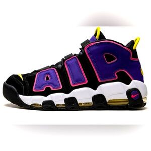 UNISEX Nike Air More Uptempo "Black/Multi/Court Purple
